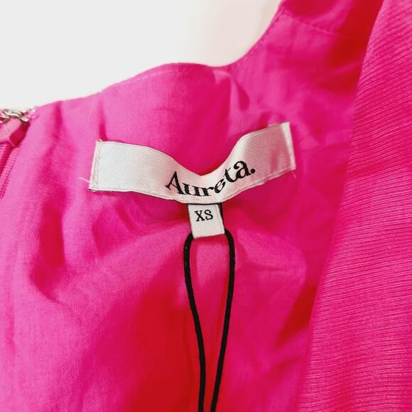 Aureta. Serendipity Mini Dress in Hot Pink XS - Picture 6 of 14